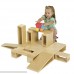 ECR4Kids Over-Sized Hollow Wooden Block Set for Kids Play Natural 18-Piece Set 18 Piece Set Large B002VLHQFI